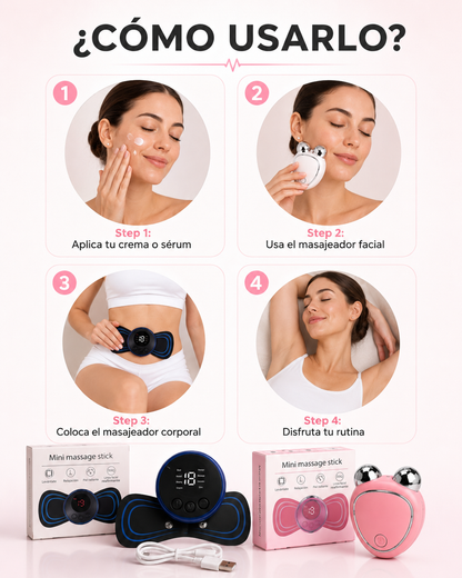 Combo Masajeador Corporal + Facial Reafirmante