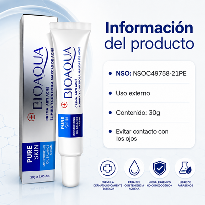 CREMA ANTI ACNÉ BIOAQUA 30G